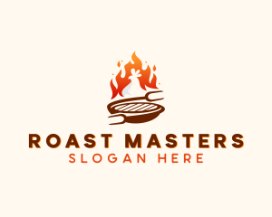 Roast Chicken Barbecue logo design