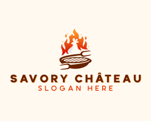 Roast Chicken Barbecue logo design