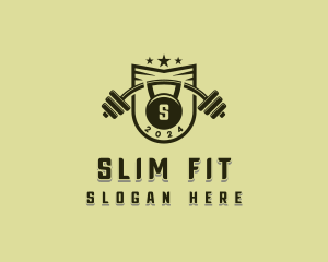 Weightlifting Gym Exercise logo design