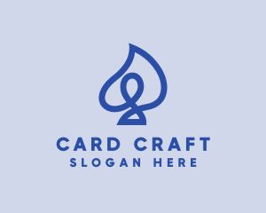 Scribble Spade Casino logo design