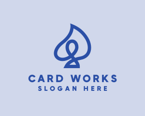 Scribble Spade Casino logo design