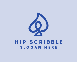 Scribble Spade Casino logo design