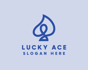 Scribble Spade Casino logo design
