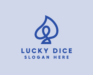 Scribble Spade Casino logo design