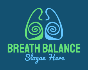 Lung Spiral Healthcare logo design