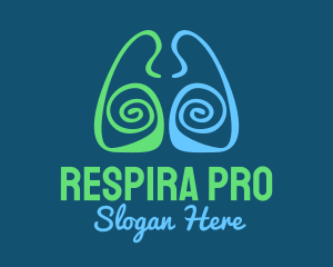 Lung Spiral Healthcare logo design