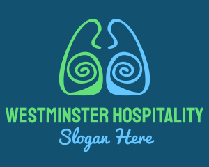 Lung Spiral Healthcare logo design