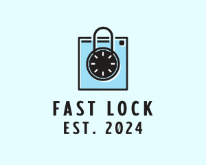 Padlock Washing Machine logo design