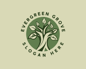 Botanical Tree Forest logo design