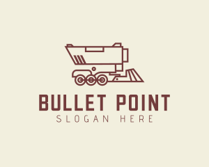 Minimal Train Gun logo design