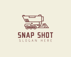 Minimal Train Gun logo design