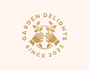 Plant Garden Gloves logo design