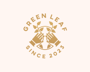 Plant Garden Gloves logo design