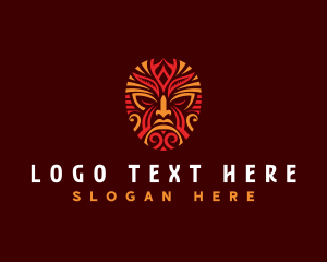 Traditional Maori Mask logo