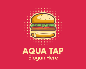 Pop Art Burger  logo design