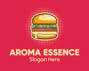 Pop Art Burger  logo design