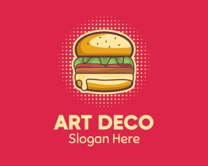 Pop Art Burger  logo design