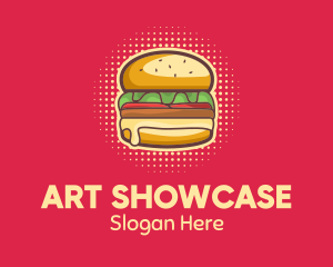 Pop Art Burger  logo design