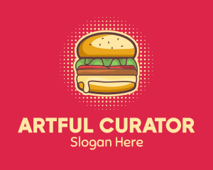 Pop Art Burger  logo design