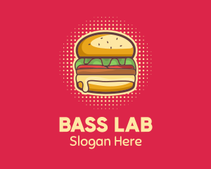 Pop Art Burger  logo design