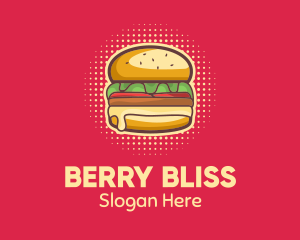 Pop Art Burger  logo design