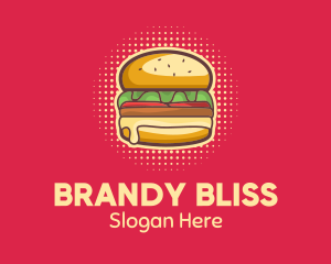 Pop Art Burger  logo design