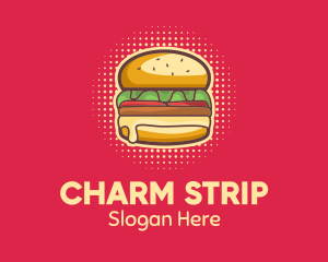 Pop Art Burger  logo design