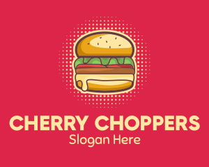 Pop Art Burger  logo design