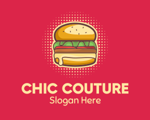 Pop Art Burger  logo design