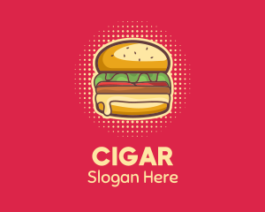 Pop Art Burger  logo design