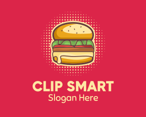 Pop Art Burger  logo design