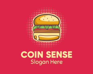 Pop Art Burger  logo design