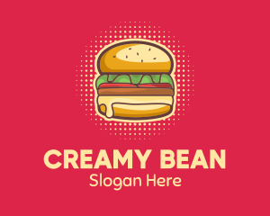 Pop Art Burger  logo design