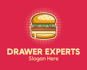 Pop Art Burger  logo design