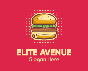 Pop Art Burger  logo design