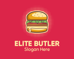 Pop Art Burger  logo design