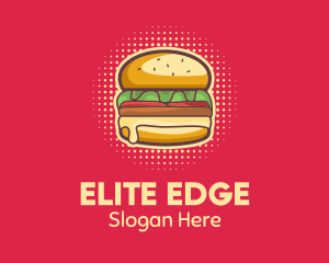 Pop Art Burger  logo design