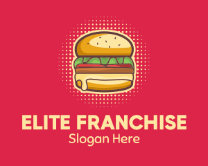 Pop Art Burger  logo design