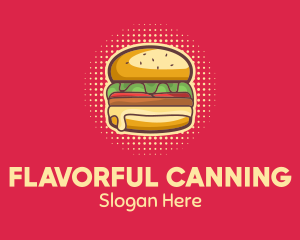 Pop Art Burger  logo design