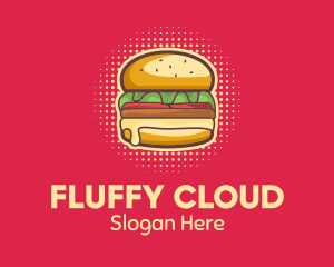 Pop Art Burger  logo design