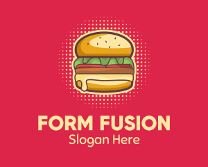 Pop Art Burger  logo design