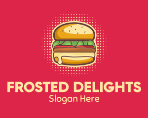 Pop Art Burger  logo design