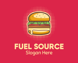 Pop Art Burger  logo design