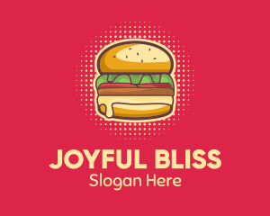 Pop Art Burger  logo design