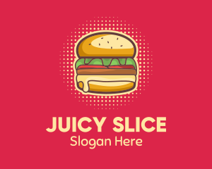 Pop Art Burger  logo design