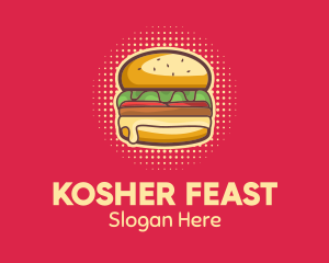 Pop Art Burger  logo design