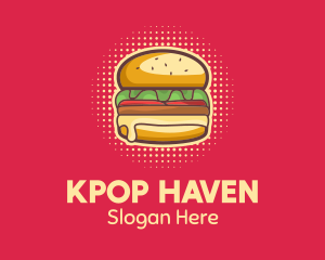 Pop Art Burger  logo design