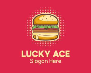 Pop Art Burger  logo design