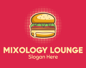 Pop Art Burger  logo design