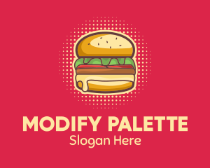 Pop Art Burger  logo design